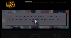 Desktop Screenshot of luxylashes.com